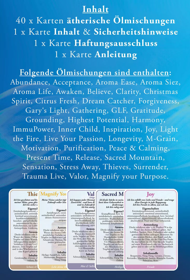Kartenset Mischöle