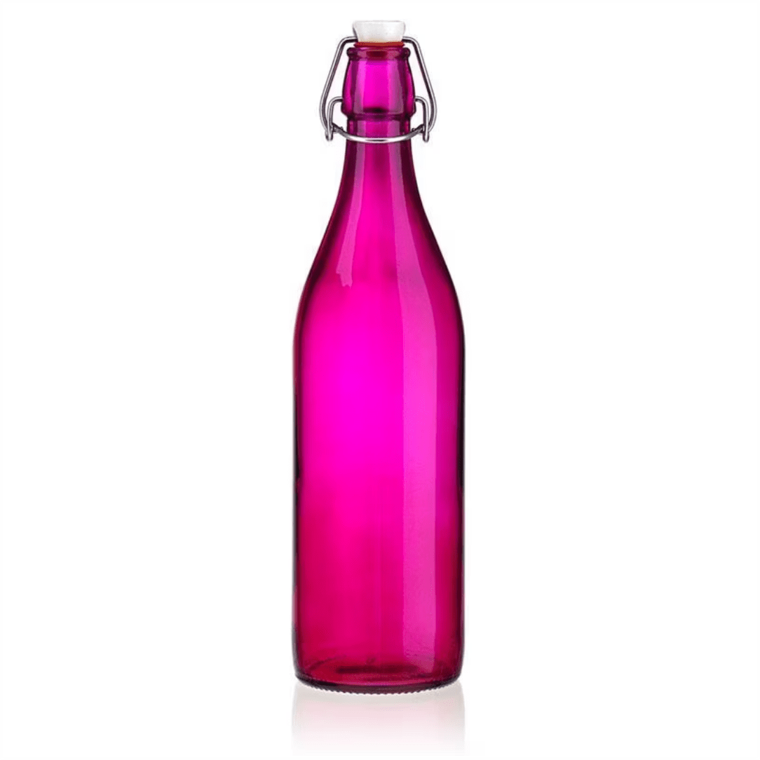Glasflaschen Pink oder Blau