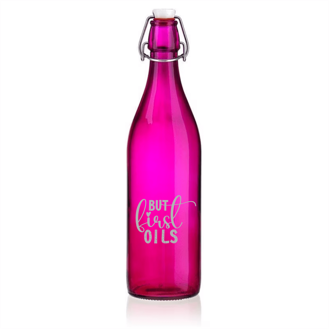 Glasflaschen Pink oder Blau
