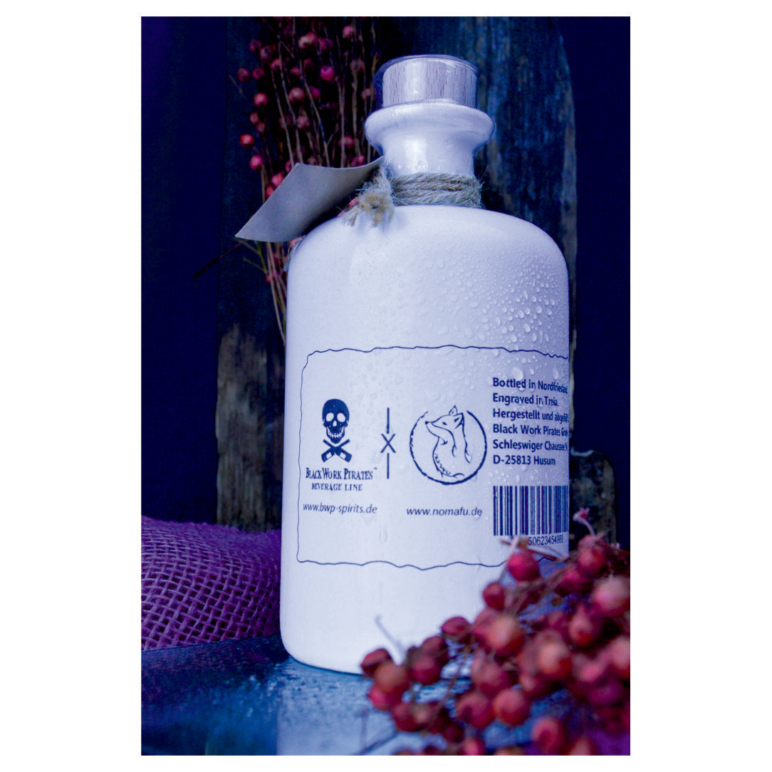 Apothekerflasche weiß graviert