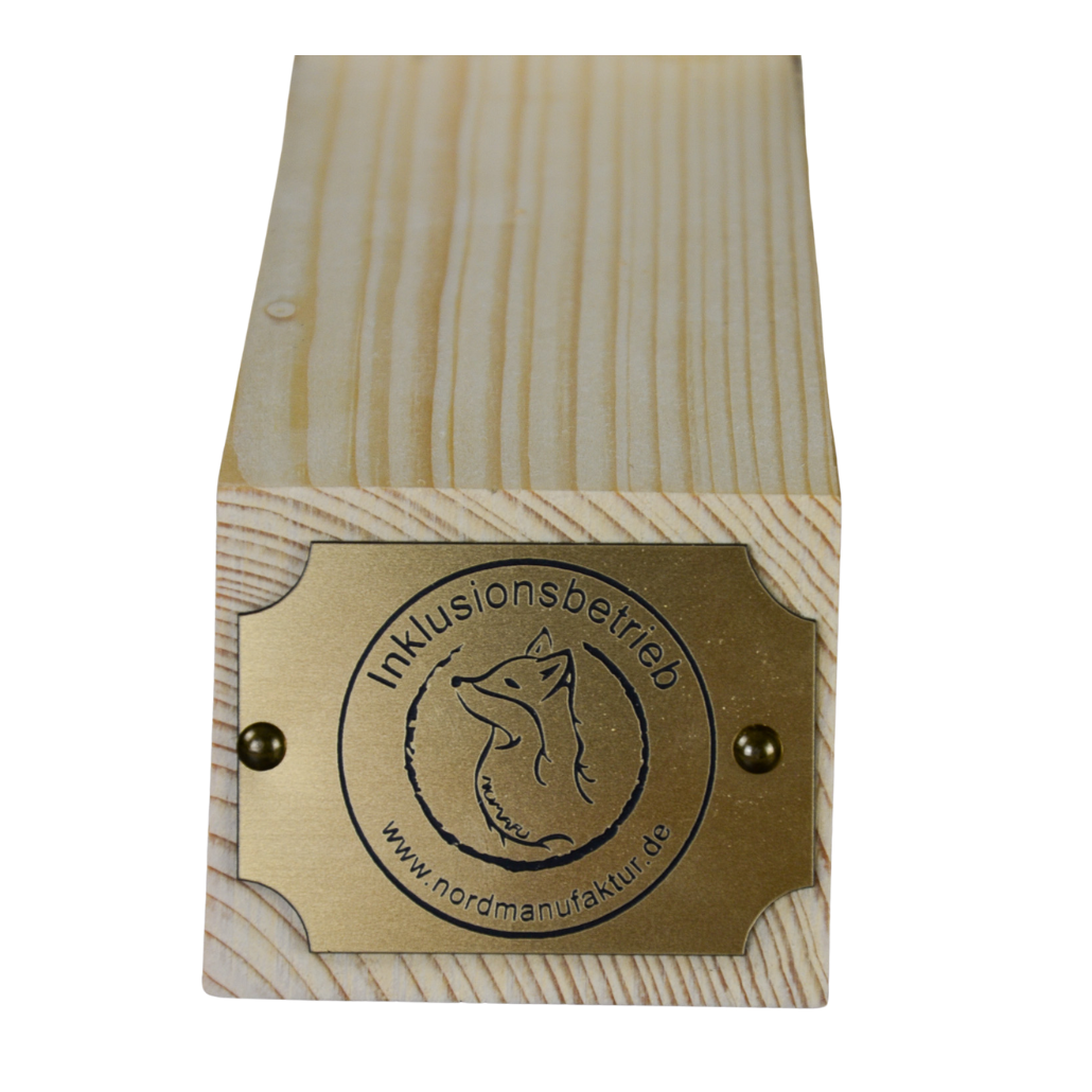 Glücksrad "Heute wird am Rad gedreht" mit Logogravur