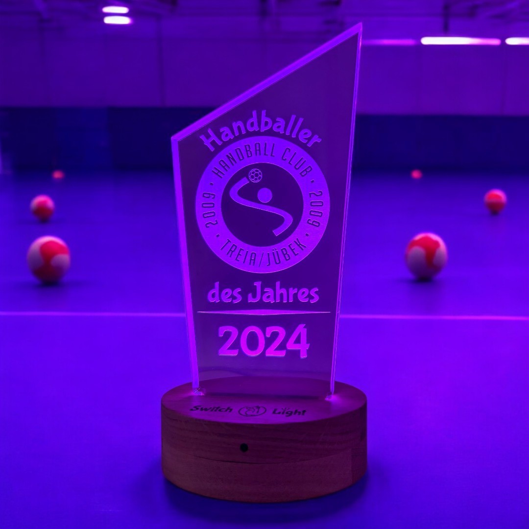 Lichtaufsteller Pokal