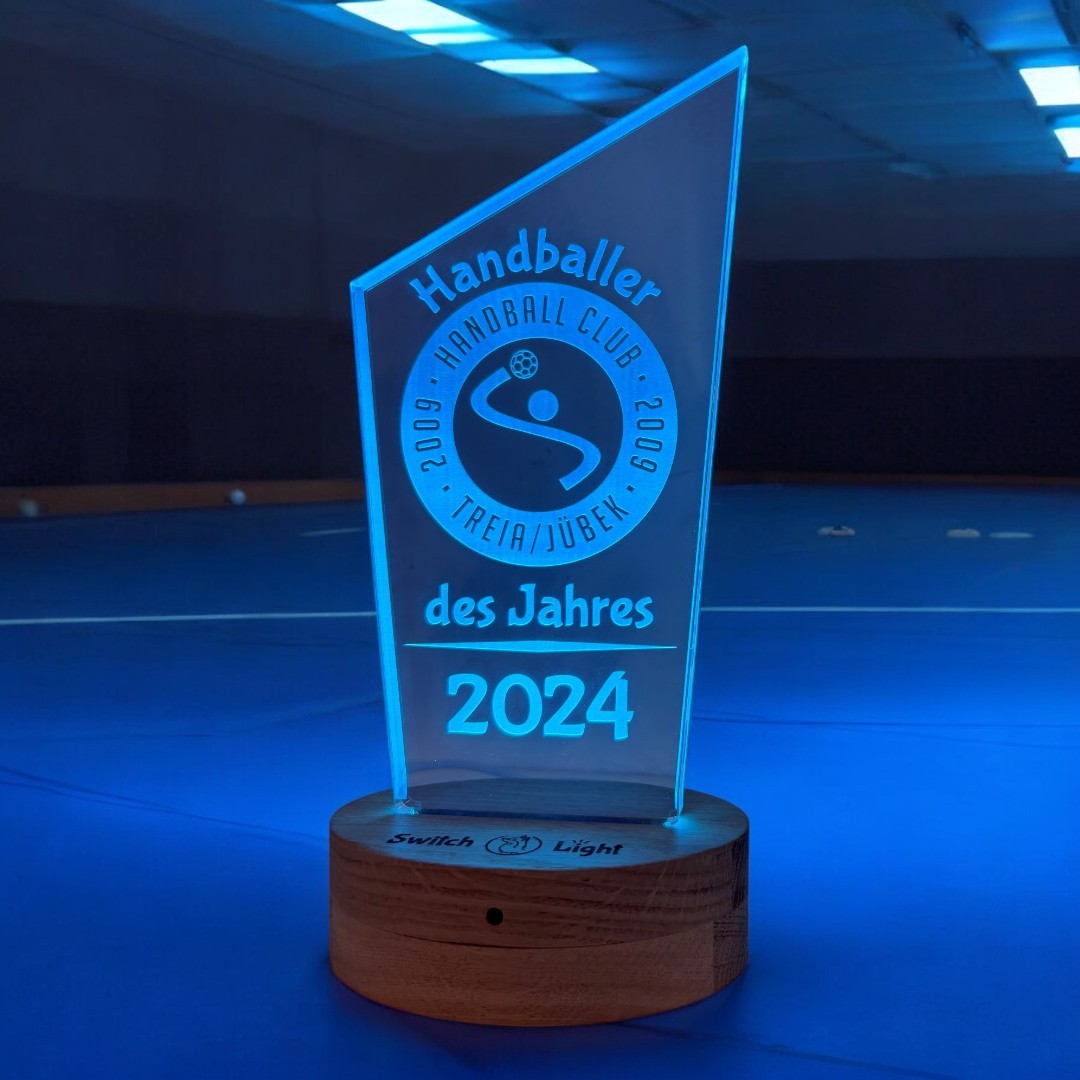 Lichtaufsteller Pokal