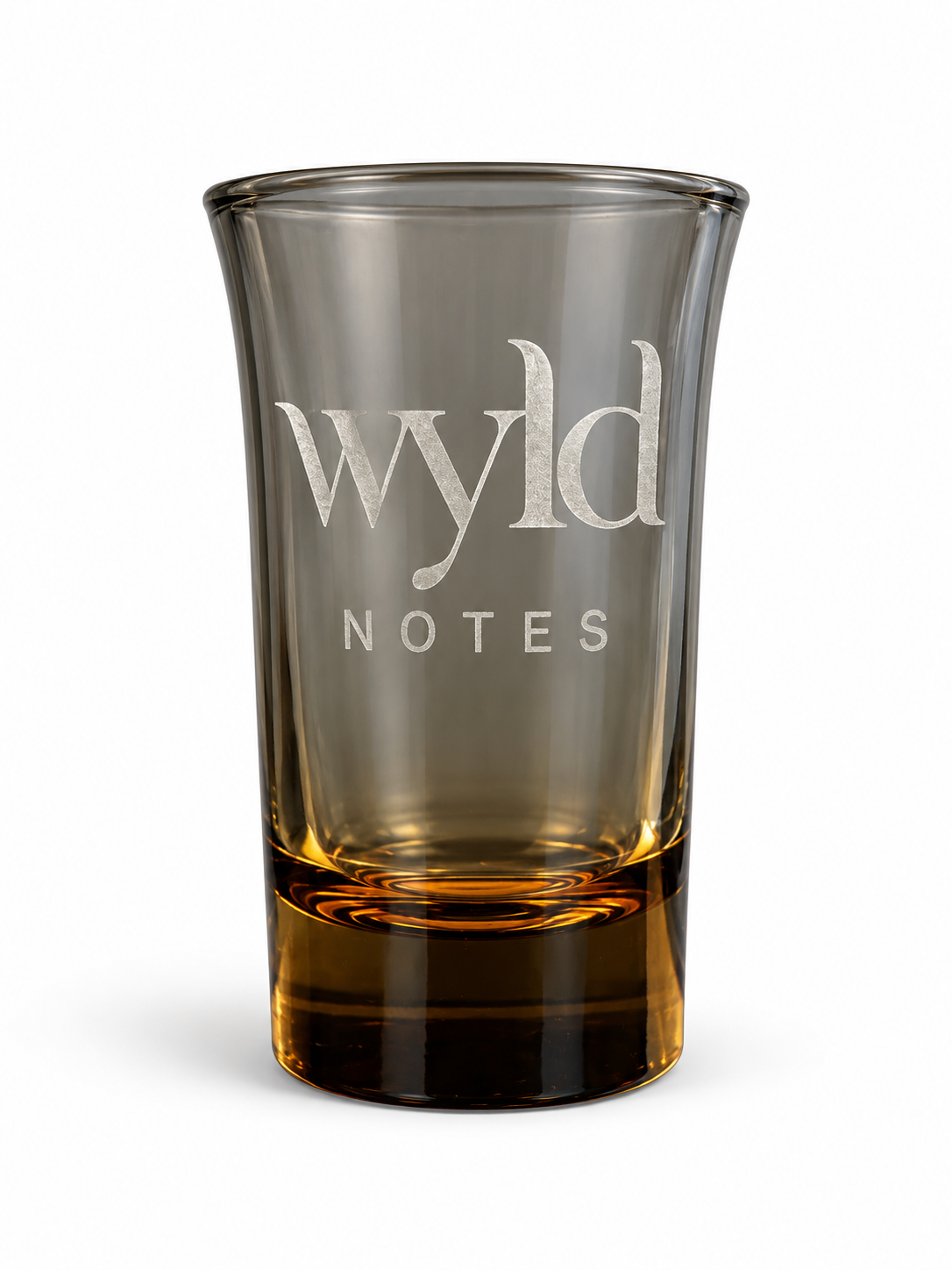 WYLD NOTES  – Display aus Wildeiche mit graviertem Glas & Acrylaufsteller