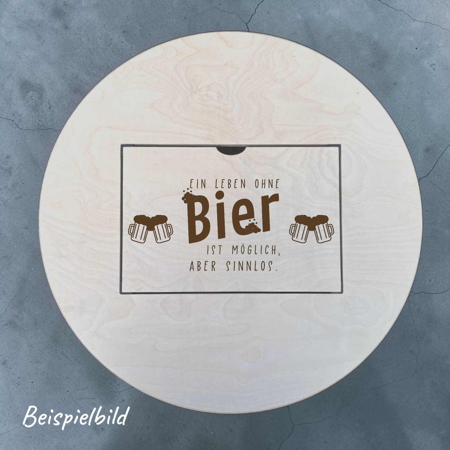 Bierkistenaufsatz - klar lackiert