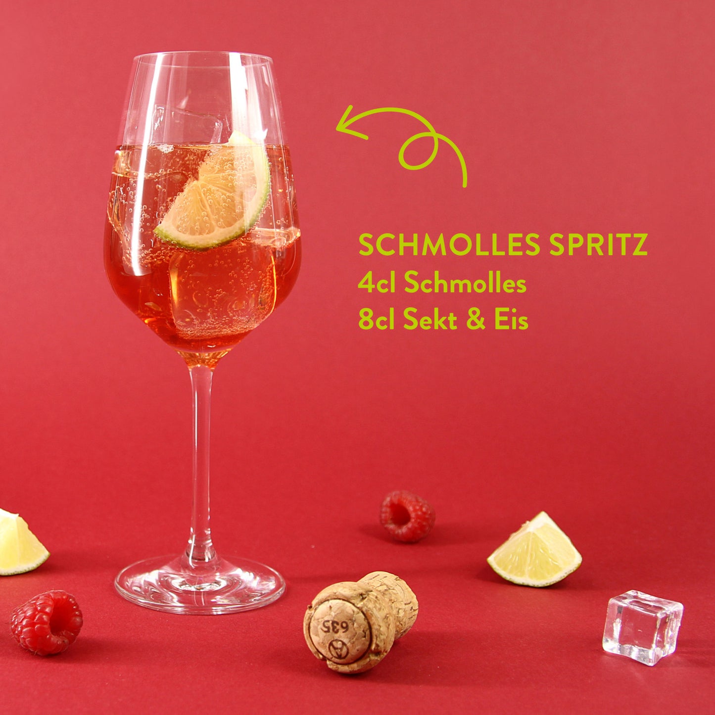 Himbeer-Limette Fruchtlikör