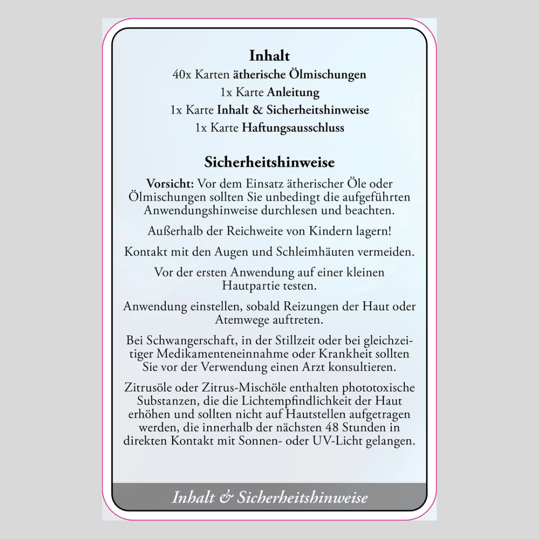 Kartenset Mischöle II