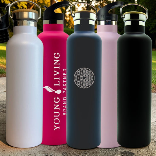 Trinkflaschen Edelstahl  - 1000 ml mit individueller Gravur