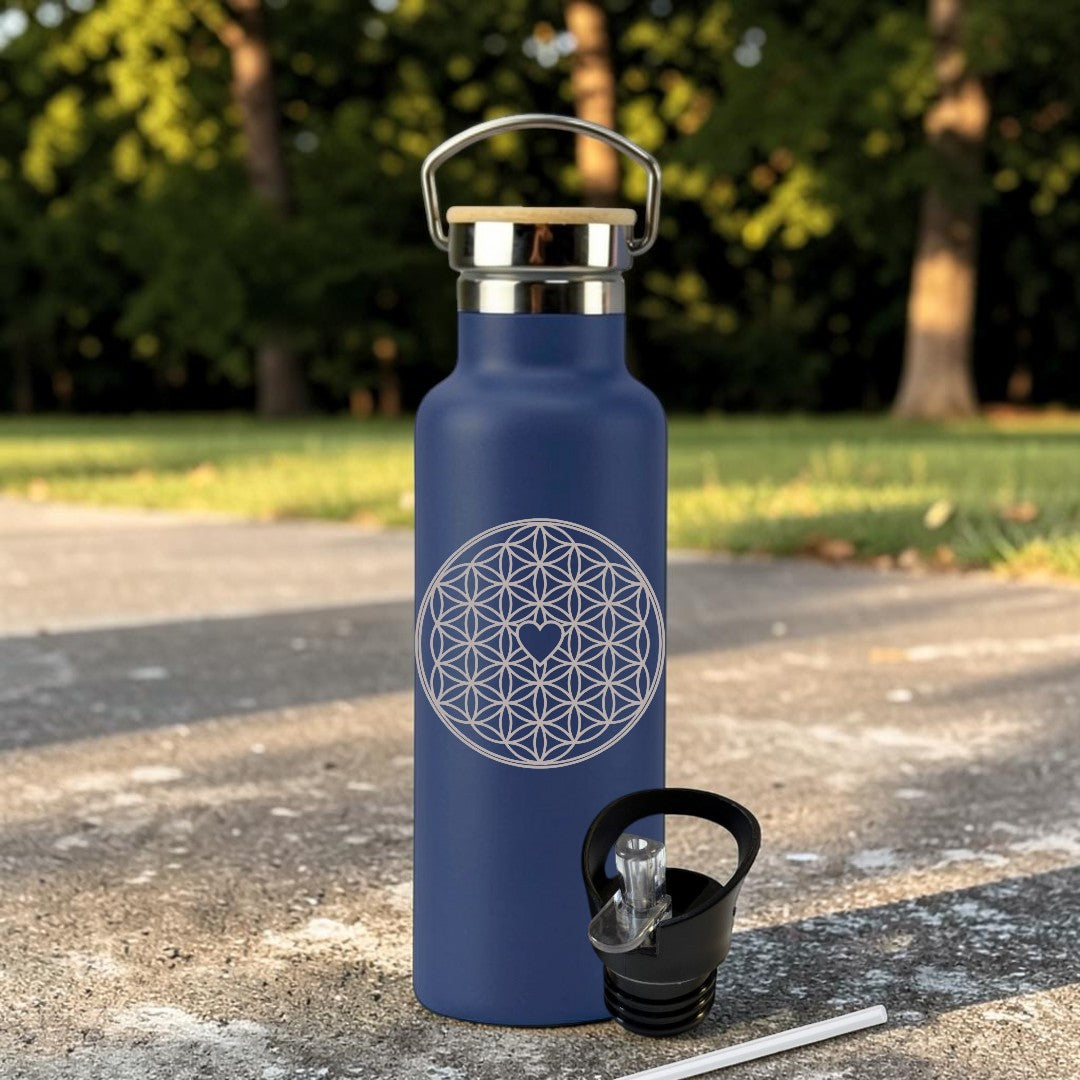 Trinkflaschen Edelstahl  - 500 ml mit individueller Gravur