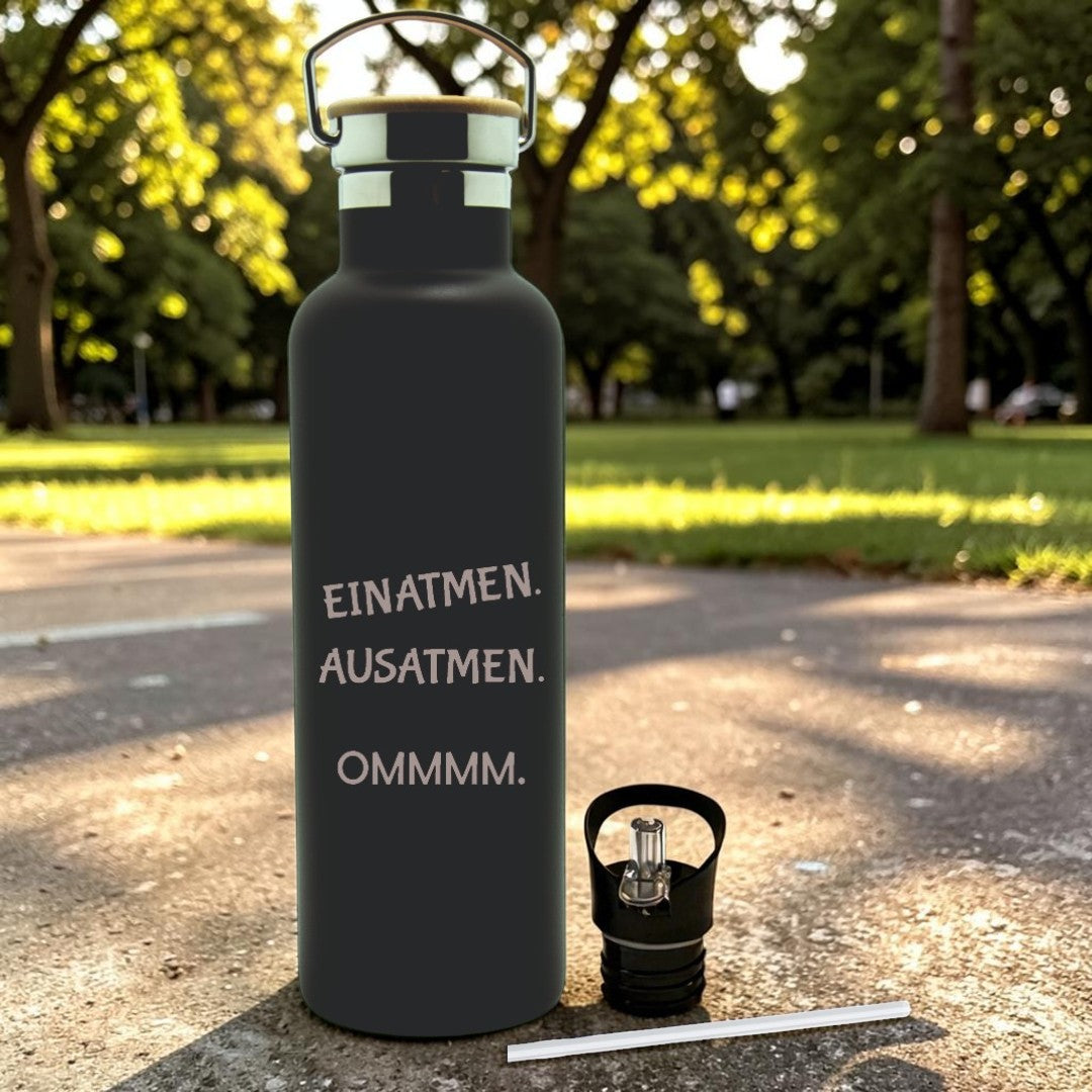 Trinkflaschen Edelstahl - 750 ml mit individueller Gravur