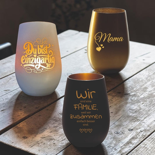 Windlichter mit deiner Wunschgravur