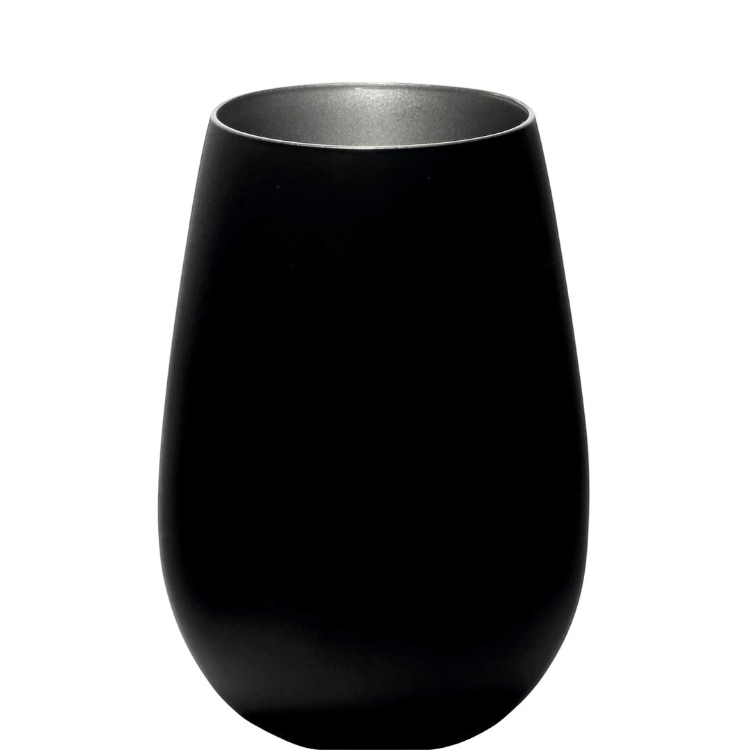 Nomafu Windlicht aus schwarzem Glas mit matter Oberfläche für eine stimmungsvolle Beleuchtung und individuelle Gravur